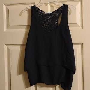 Lace back tank